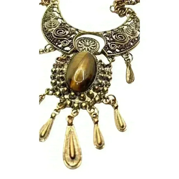 Eurasian necklace with Iolite Stone25 Inches - Picture 3 of 3